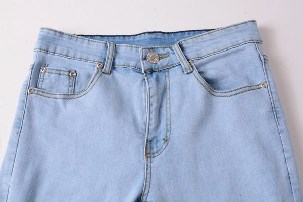 Men's Ripped Slim Fit Motorcycle Vintage Denim Jeans - Dash Plaz