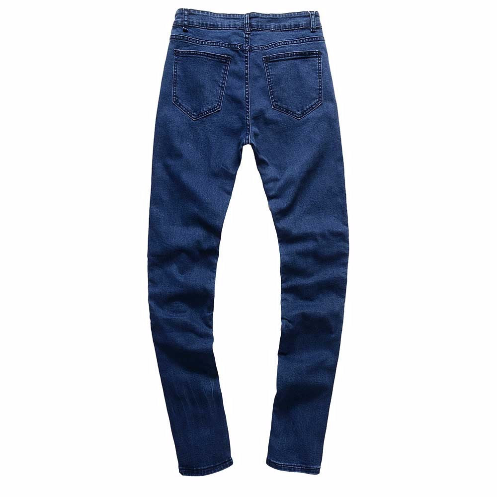 Ripped Slim Fit Motorcycle Vintage Denim Jeans - Dash Plaz
