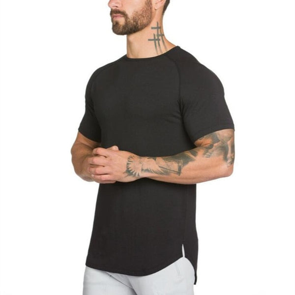 short sleeve cotton bodybuilding muscle tshirt - Dash Plaz