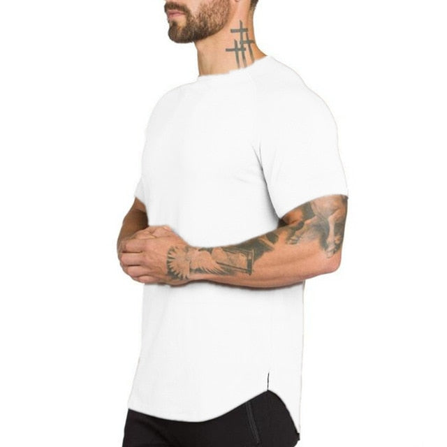 short sleeve cotton bodybuilding muscle tshirt - Dash Plaz