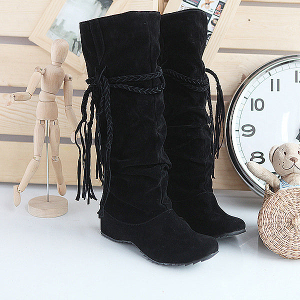 Heighten Platforms Thigh High Tessals Boots - Dash Plaz