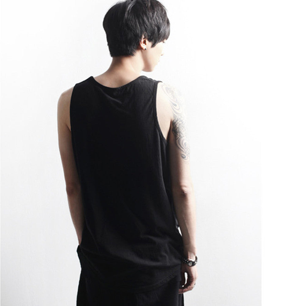 Sleeveless Tee Shirt Tank Top Bodybuilding  Vest - Dash Plaz