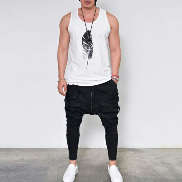 Sleeveless Tee Shirt Tank Top Bodybuilding  Vest - Dash Plaz