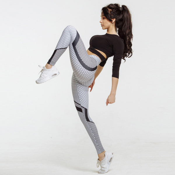 High Waist Yoga Fitness Leggings - Dash Plaz