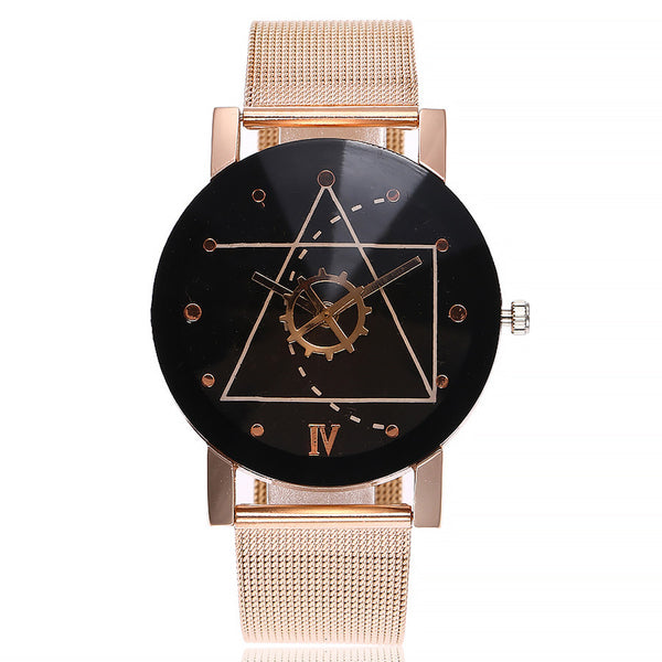 Casual Quartz Stainless Steel Band Marble Strap Watch - Dash Plaz