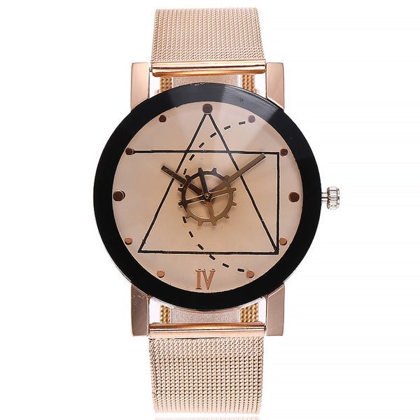 Casual Quartz Stainless Steel Band Marble Strap Watch - Dash Plaz