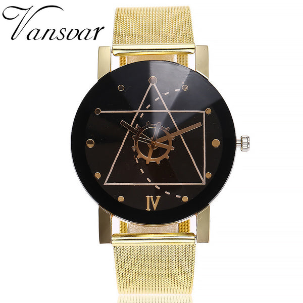 Casual Quartz Stainless Steel Band Marble Strap Watch - Dash Plaz
