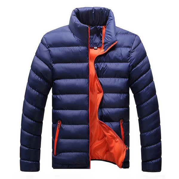Stand Collar Solid Thick Jacket - Dash Plaz