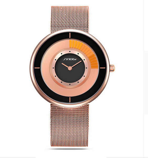 Unique Rotating Luxury Ultra-thin Steel Watch - Dash Plaz