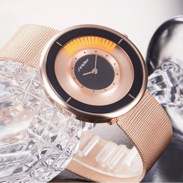 Unique Rotating Luxury Ultra-thin Steel Watch - Dash Plaz