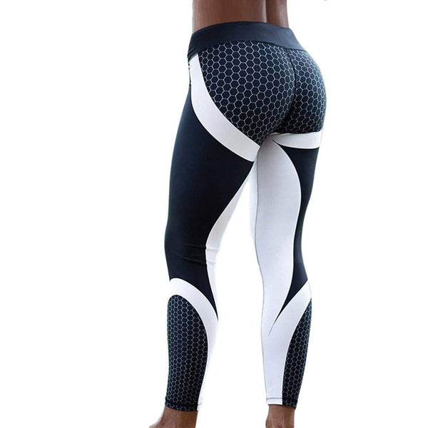 Hayoha Mesh Pattern Print Leggings fitness Leggings - Dash Plaz