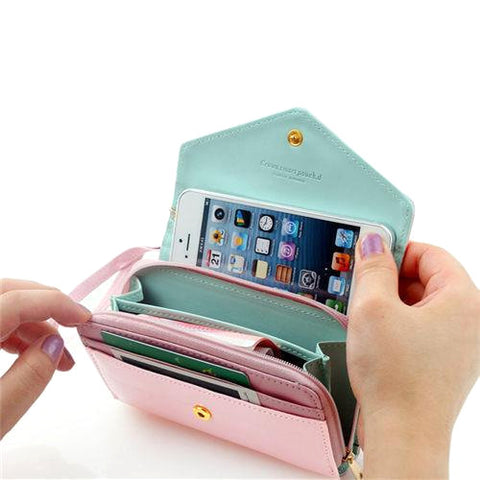 3-in-1 Stylish Smartphone Wallet Purse & Wristlet - Dash Plaz