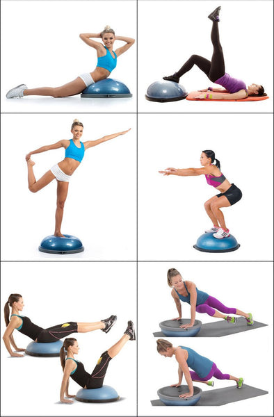 Half Fit Balance Fitness Trainer Stabilizer Ball - Dash Plaz