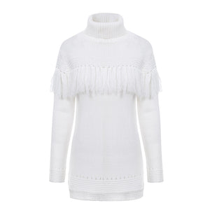 hollow out turtle neck casual jumper Winter pullover sweater - Dash Plaz