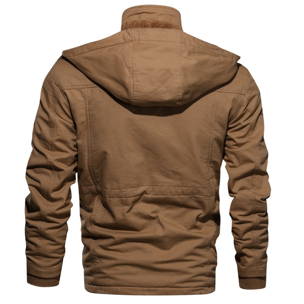 Parka Winter Fleece Multi-pocket Casual Quilted Jacket - Dash Plaz