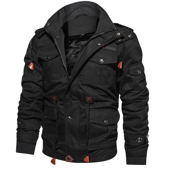 Parka Winter Fleece Multi-pocket Casual Quilted Jacket - Dash Plaz