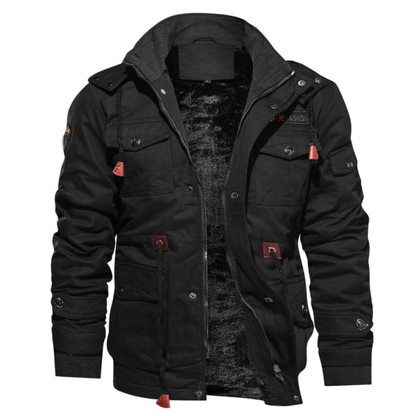 Parka Winter Fleece Multi-pocket Casual Quilted Jacket - Dash Plaz
