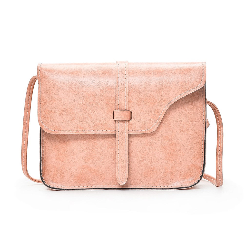Vintage Flap Over Belt Front Messenger Shoulder Bag - Dash Plaz