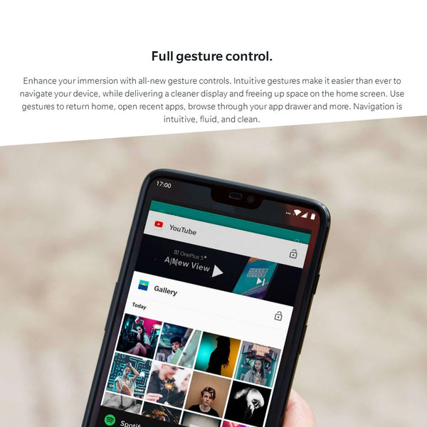 Original OnePlus 6 6.28-inch Notch Display 8GB 256GB Snapdragon Dual Camera Face Unlock Smartphone - Dash Plaz