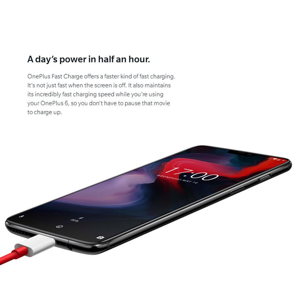 Original OnePlus 6 6.28-inch Notch Display 8GB 256GB Snapdragon Dual Camera Face Unlock Smartphone - Dash Plaz