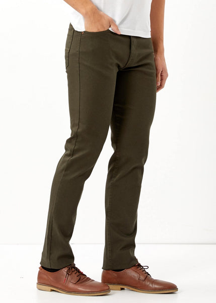 Men's Pocketed Khaki Slim Fit Pants - Dash Plaz