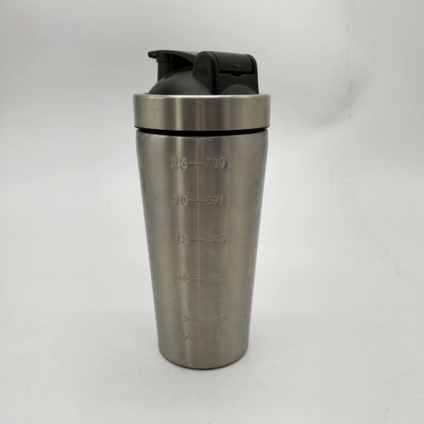 Stainless steel protein powder shaker blender water bottle - Dash Plaz