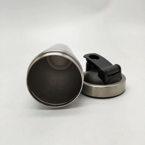 Stainless steel protein powder shaker blender water bottle - Dash Plaz