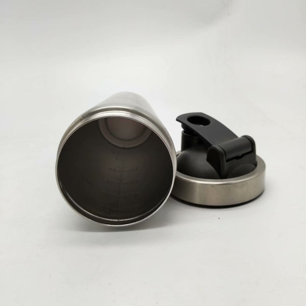Stainless steel protein powder shaker blender water bottle - Dash Plaz