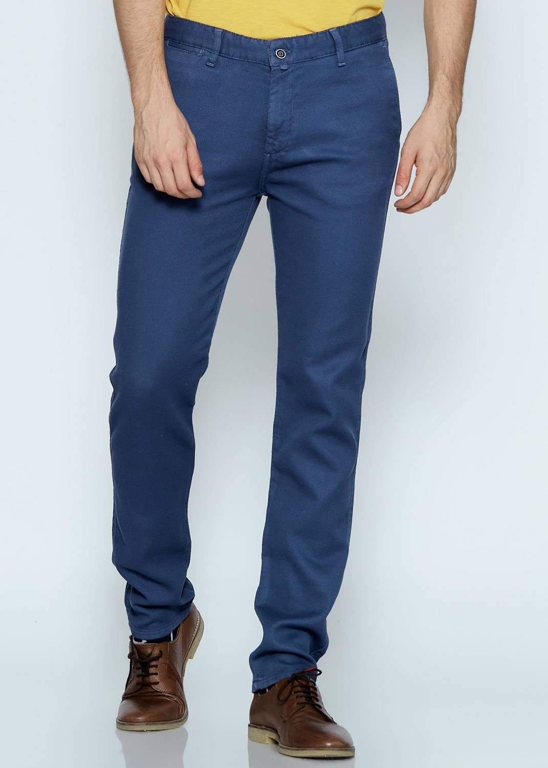 Men's Indigo Slim Fit Casual Pants - Dash Plaz